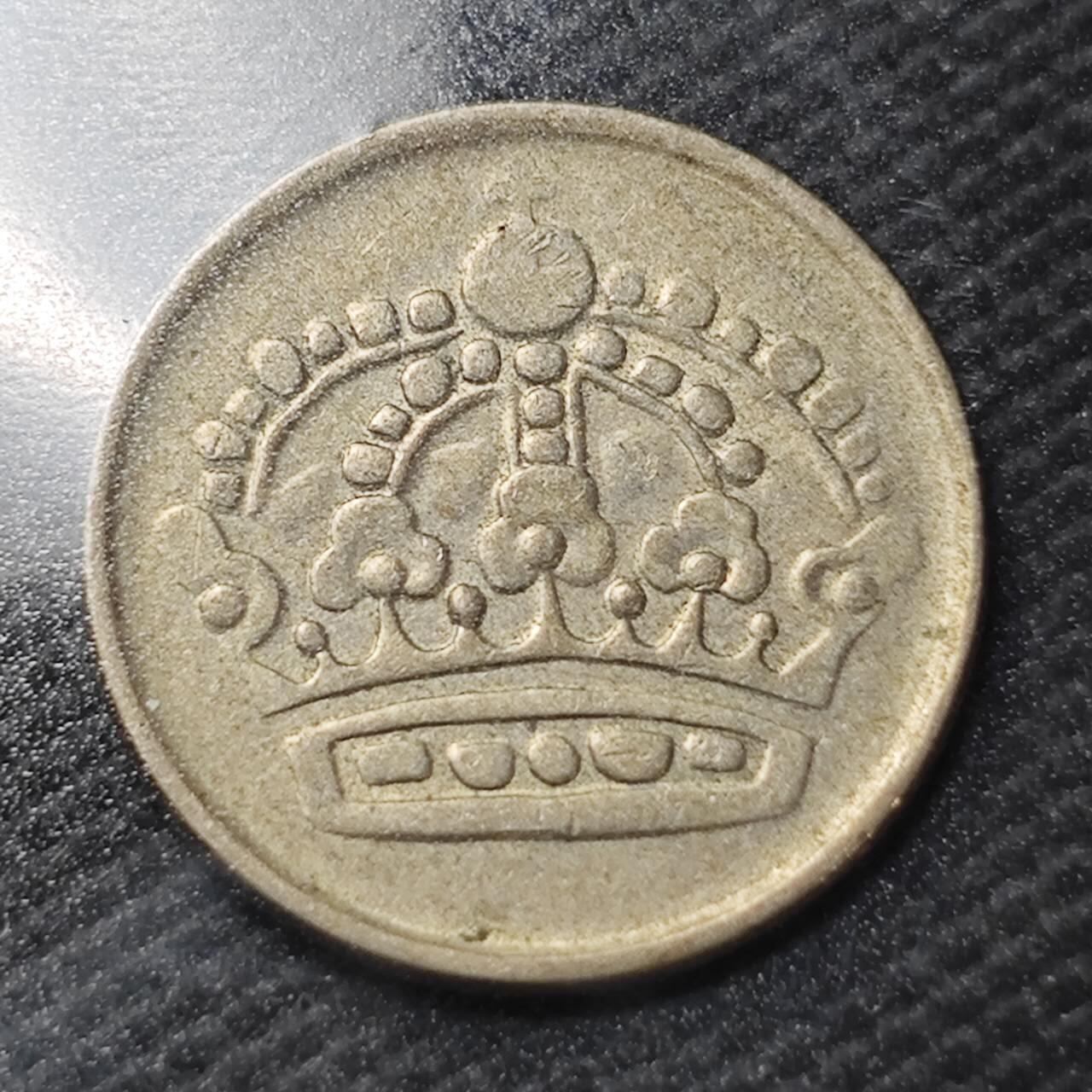 KK钱币收藏小铺  第363场  2月预留时间 周末发货  1960瑞典10欧尔银币