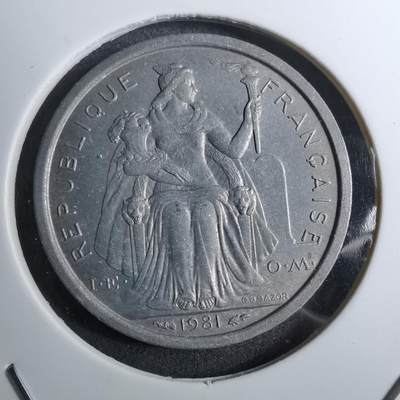 沼泽如烟--第888场 - 法属新喀里多尼亚1981年1法郎