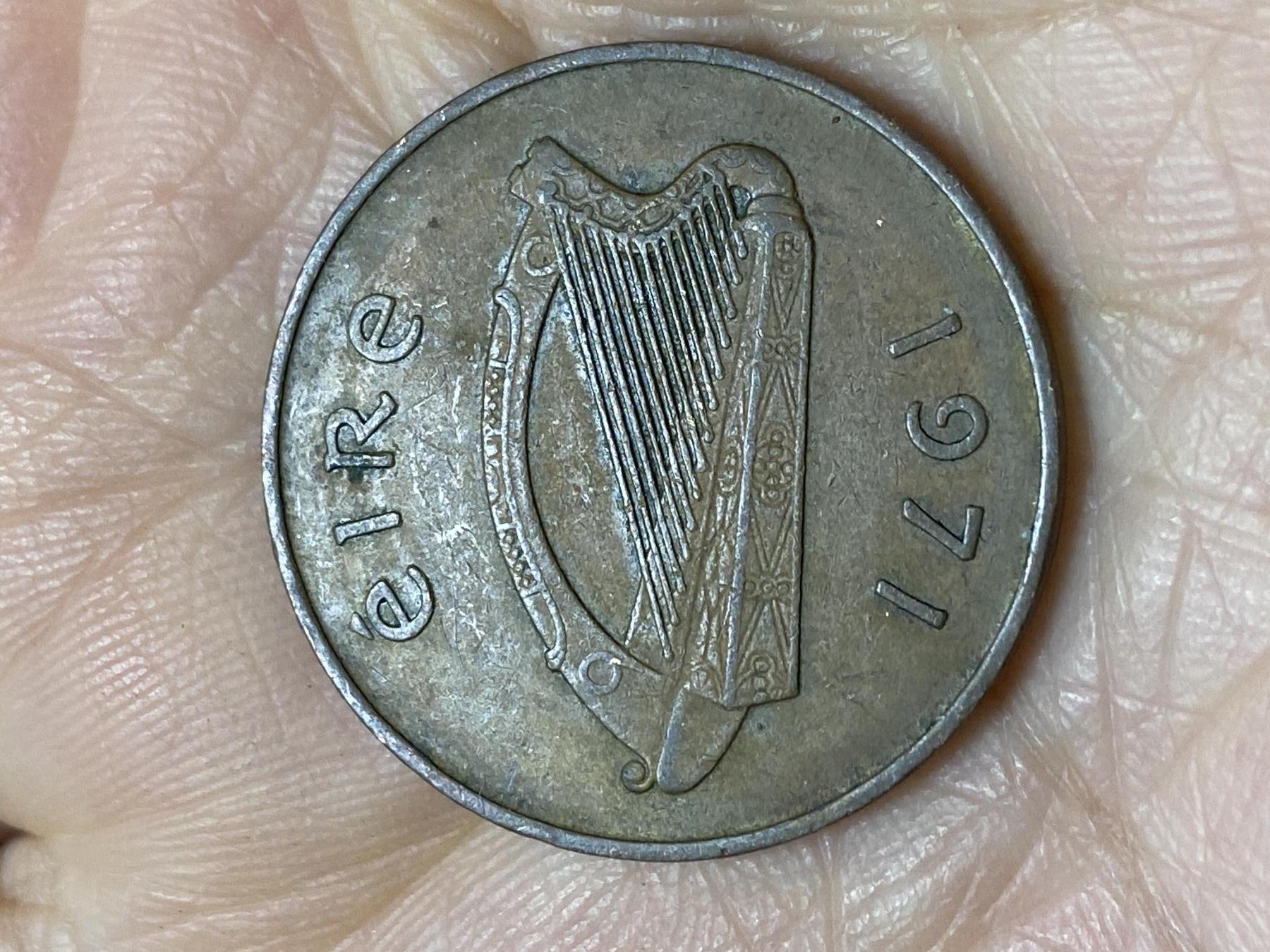 2025年第一百二十一场(总第一百四十七场）外国好品散币(免佣金) 爱尔兰🇮🇪1971年2便士(共和国时期第二套第一版，青铜材质无磁版首发年)