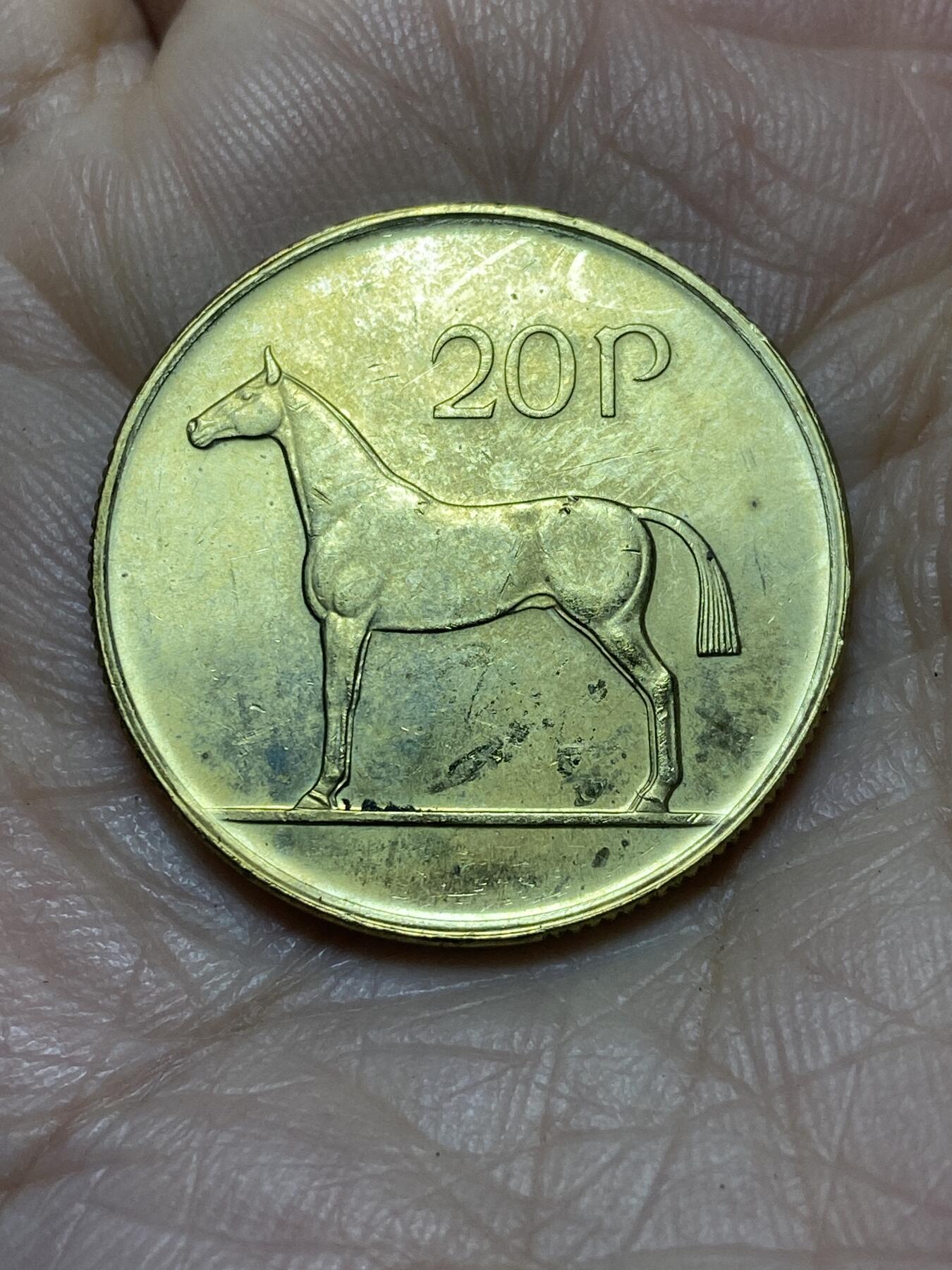 2025年第一百二十一场(总第一百四十七场）外国好品散币(免佣金) 好品–爱尔兰🇮🇪1994年20便士(共和国时期第二套)