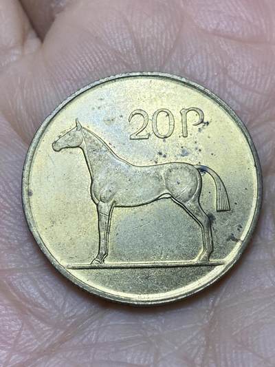 2025年第一百二十一场(总第一百四十七场）外国好品散币(免佣金) - 爱尔兰🇮🇪1986年20便士(共和国时期第二套)