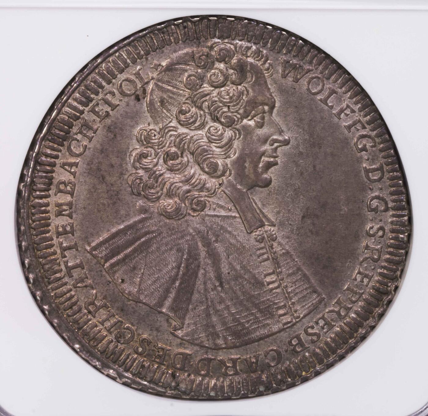 NGC-MS63 1718神罗奥尔穆茨泰勒大银币 唯一冠军