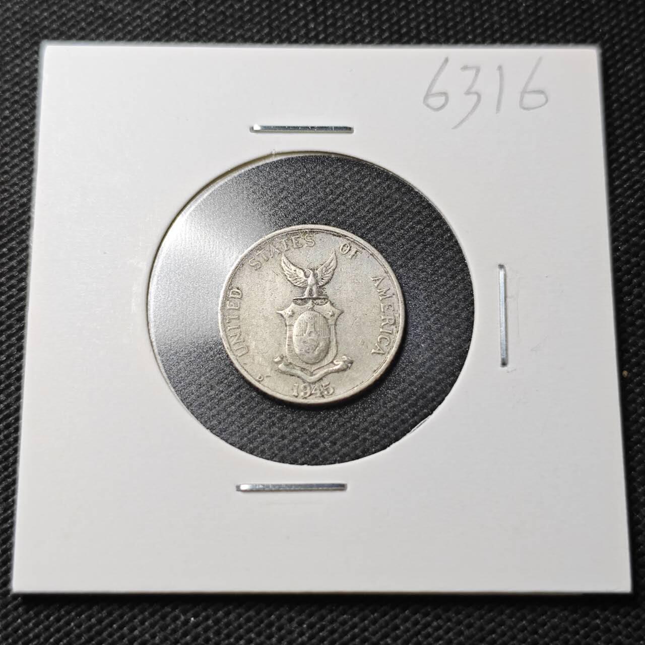 KK钱币收藏小铺  第363场  2月预留时间 周末发货  1945美属菲律宾10分银币