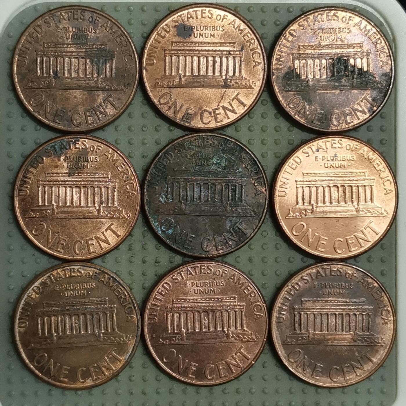 2025年第110场各国散币拍卖（总第110场） 美国费城造币厂2000-2008年1美分9枚