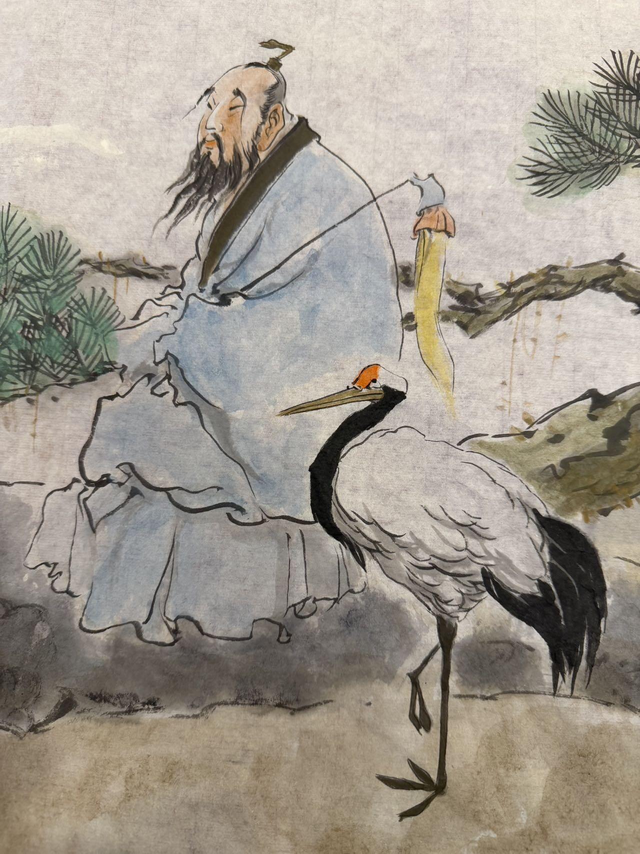 大连首届红藏暨第十一届全国连交会 连环画拍卖 2025 王孟褆手绘画 仙人图 4尺