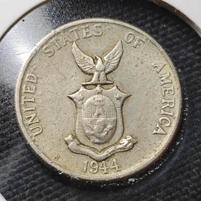 KK钱币收藏小铺  第362场  2月预留时间 周末发货 -  1944美属菲律宾5分