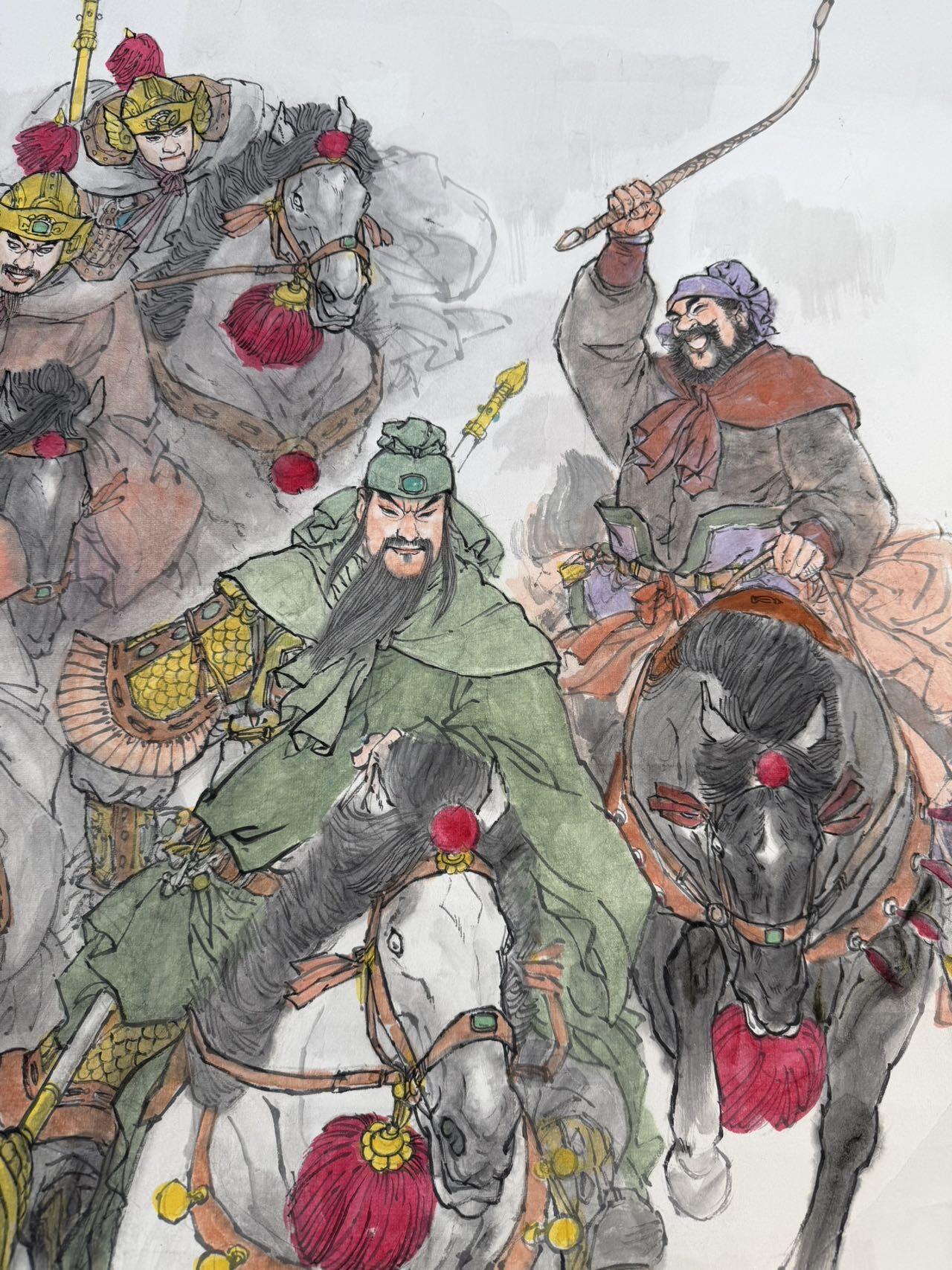 大连首届红藏暨第十一届全国连交会 连环画拍卖 2025 王新国手绘画 马到成功五虎图