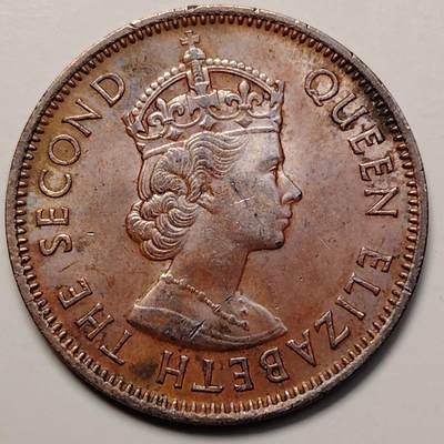 布加迪🐬～世界钱币(上海)🌾第 256 期 /  各国套币和散币 - 加勒比国家 1965年 1分