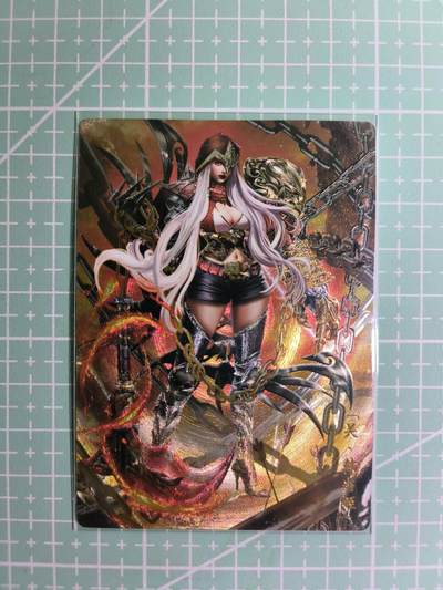 C先生卡牌 第15期 元集纪·刷子签·罐儿签·毒瘤签(持续收拍品中...) - 【粗闪】卡玩帕克《魂姬三国》韩当姬