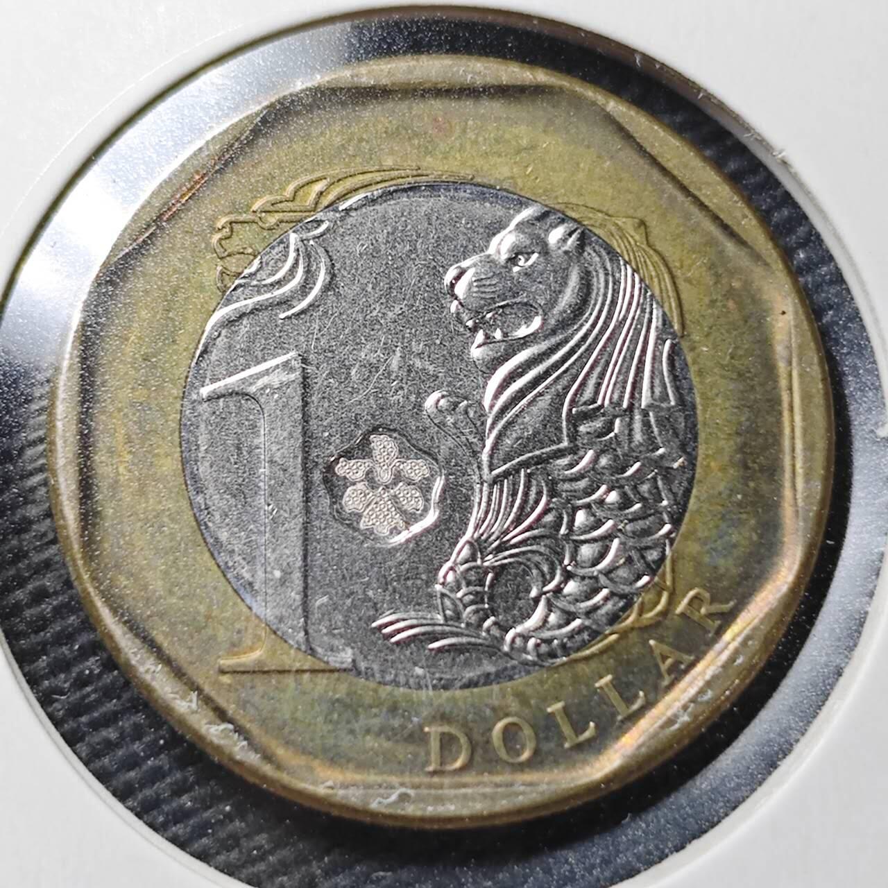 KK钱币收藏小铺  第362场  2月预留时间 周末发货  新加坡1元