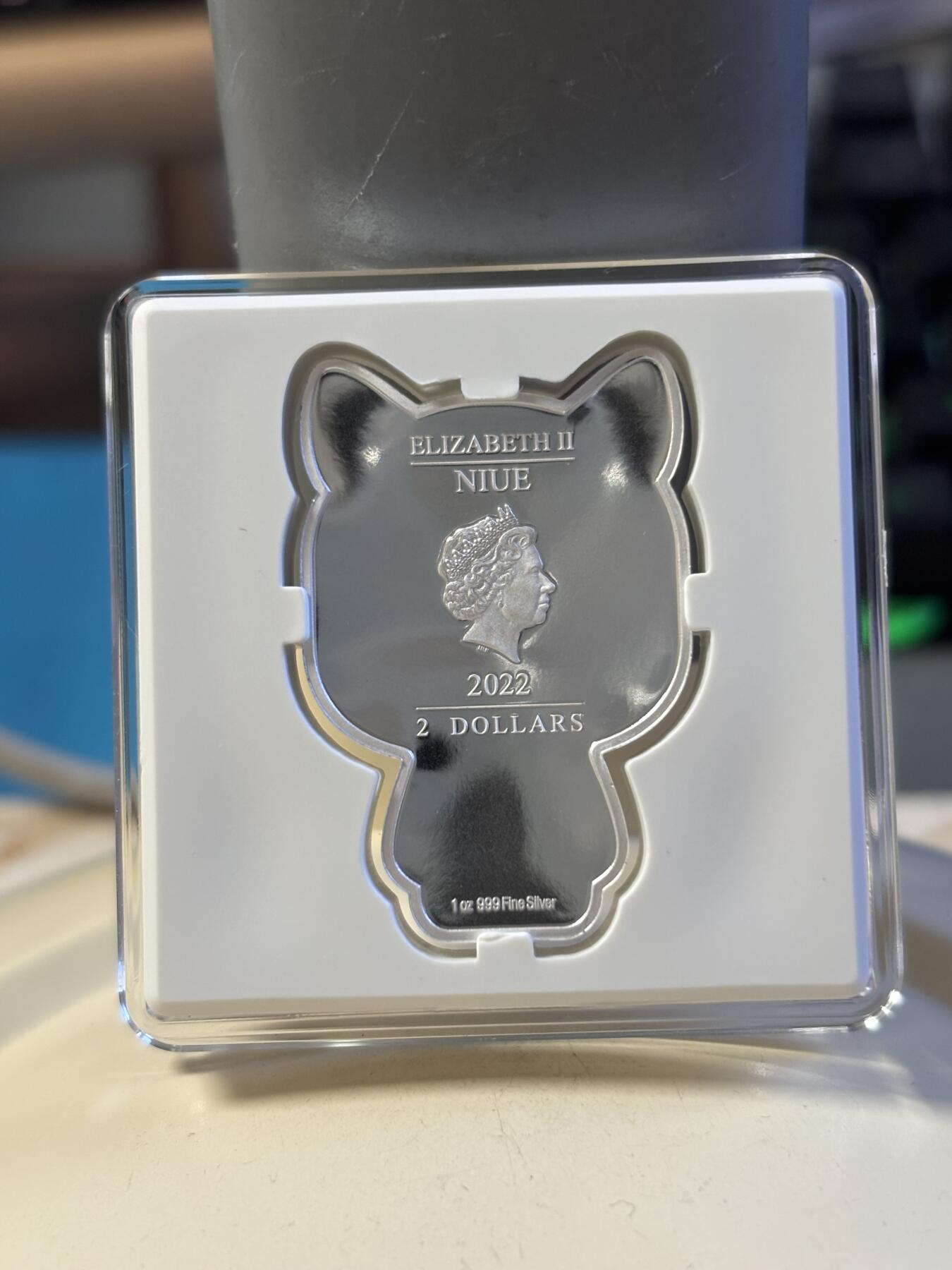 第180期拍卖【长期征集拍品】【北京币展专场】 纽埃2022年Chibi中国生肖系列虎年1盎司纪念彩银币，999银，发行2000枚