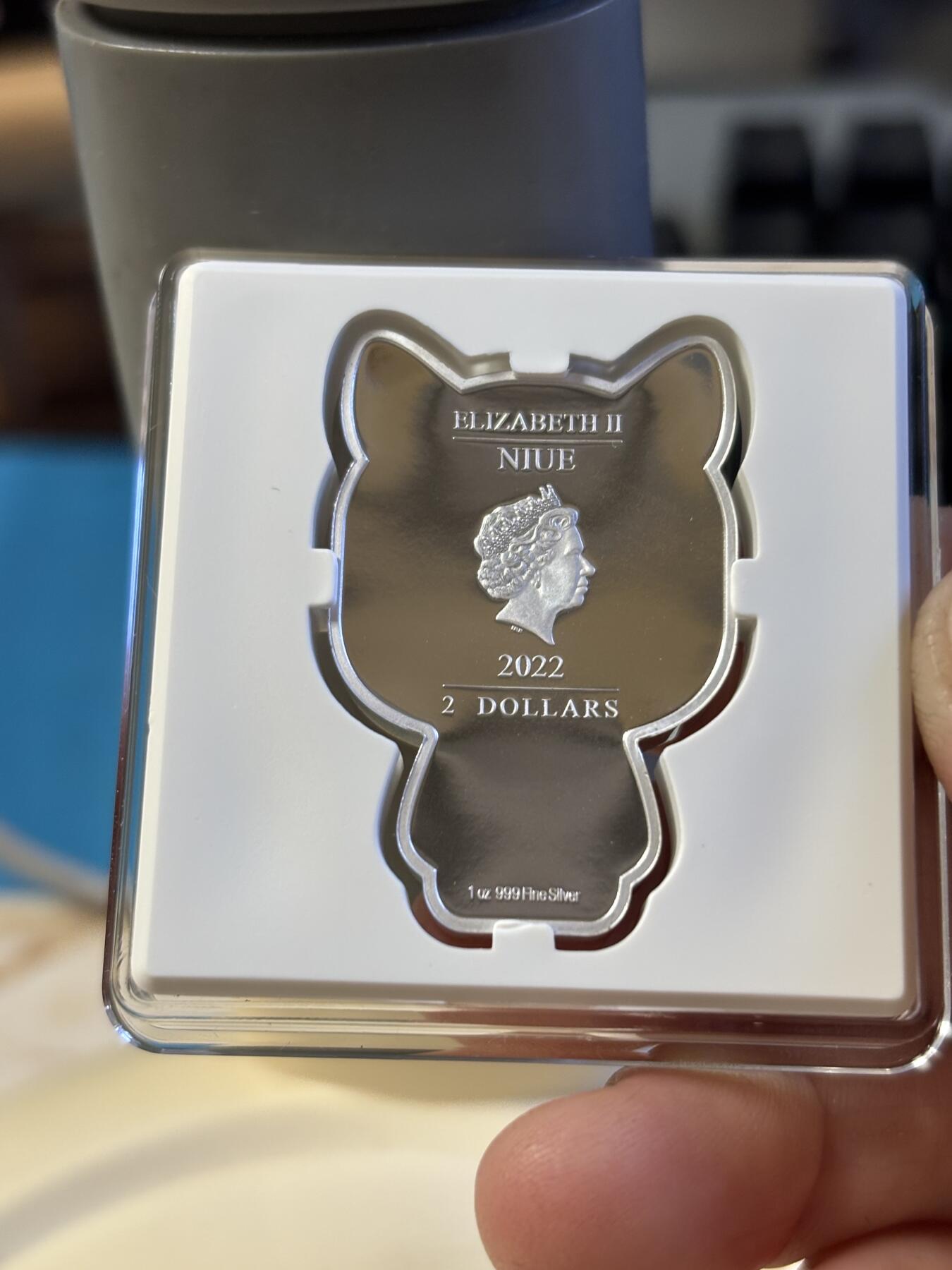 第180期拍卖【长期征集拍品】【北京币展专场】 纽埃2022年Chibi中国生肖系列虎年1盎司纪念彩银币，999银，发行2000枚