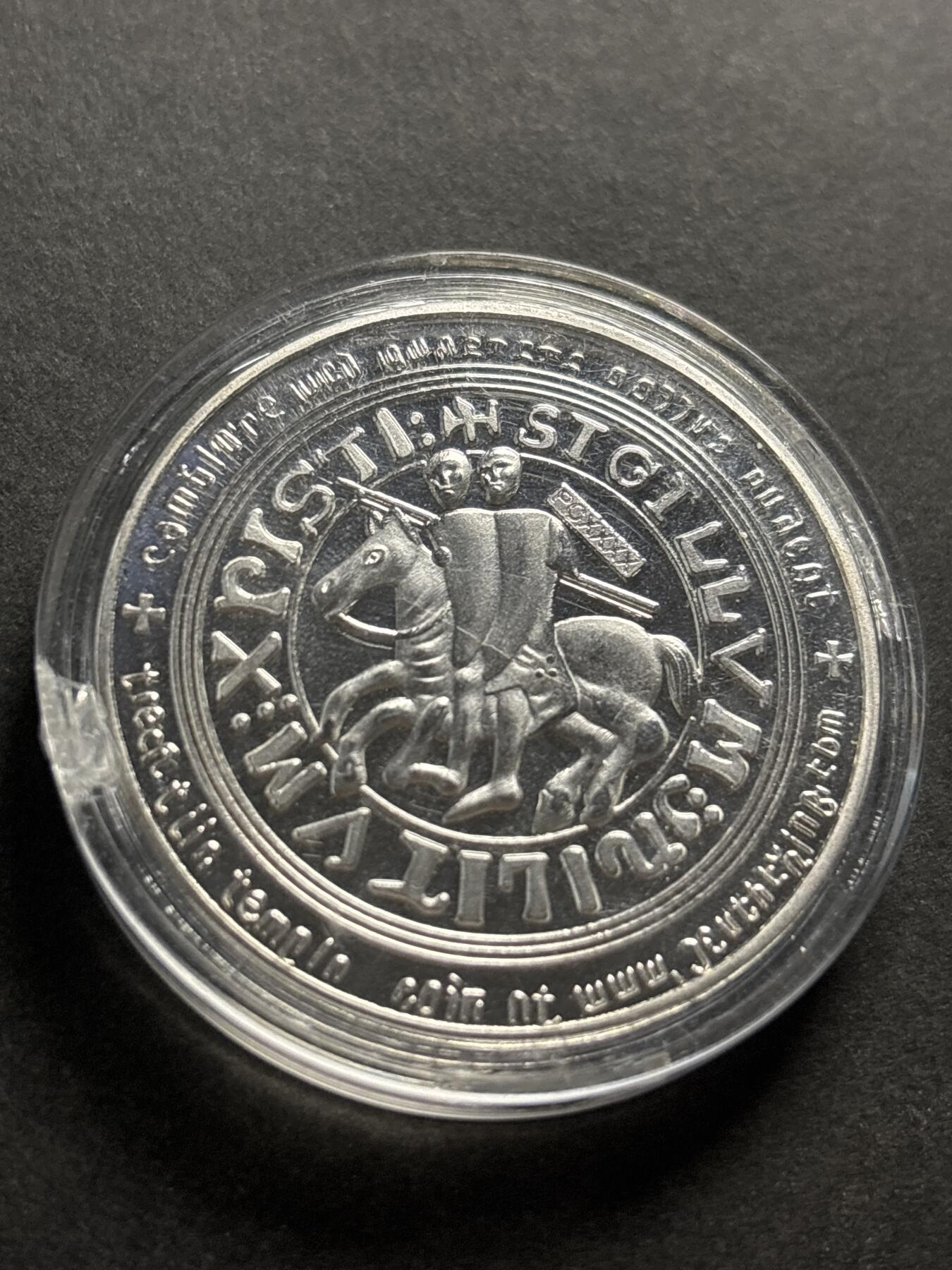 文馨钱币收藏第 278 场，银元，纸币，铜章场 长期接收代拍品 圣骑士纪念章