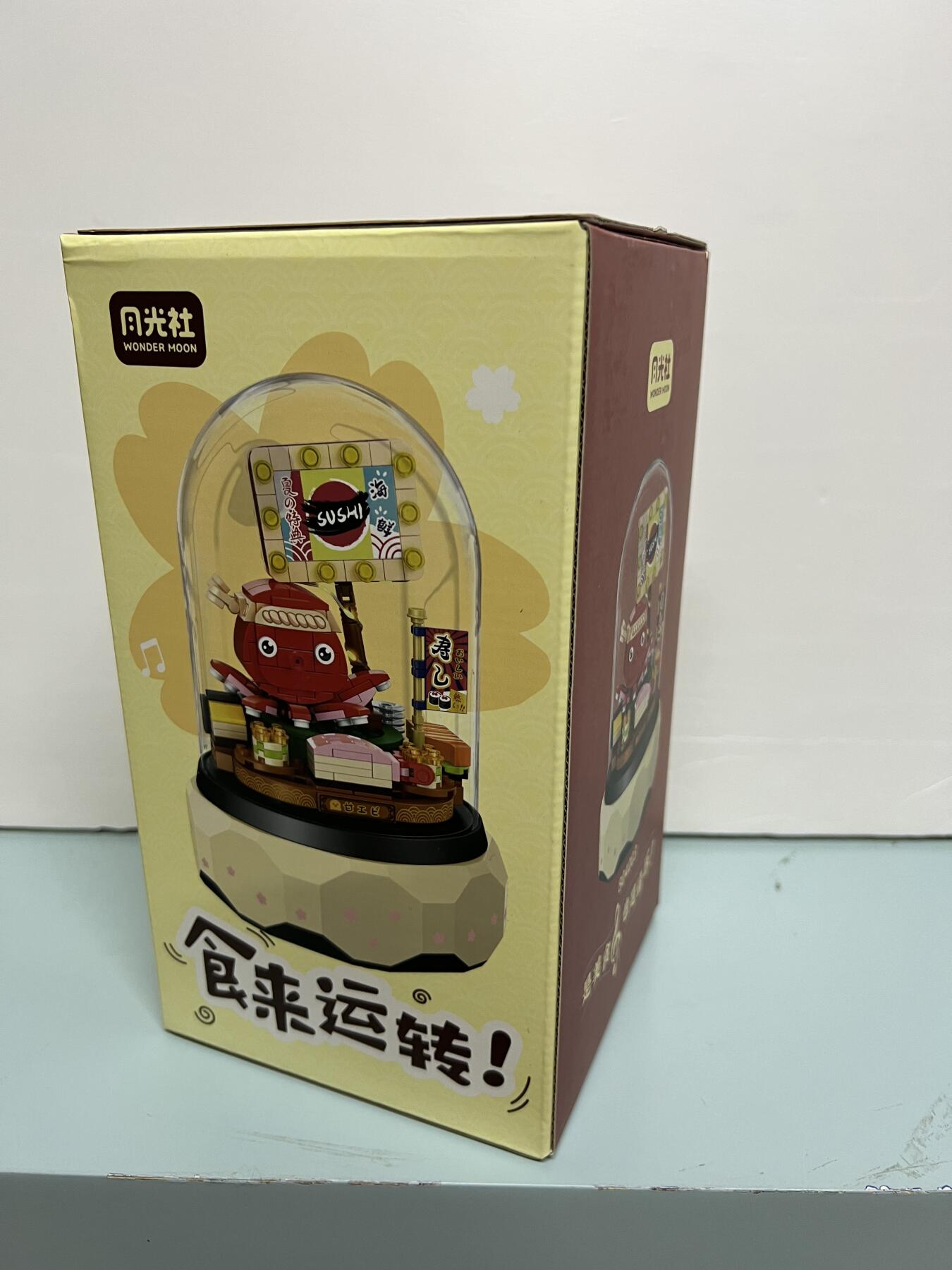 零元拍：2025款圣诞节音乐盒拼装圣诞自动飘雪，全新未拆。