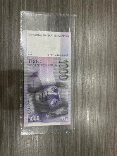 杂币连体钞 - 斯洛伐克1000UNC