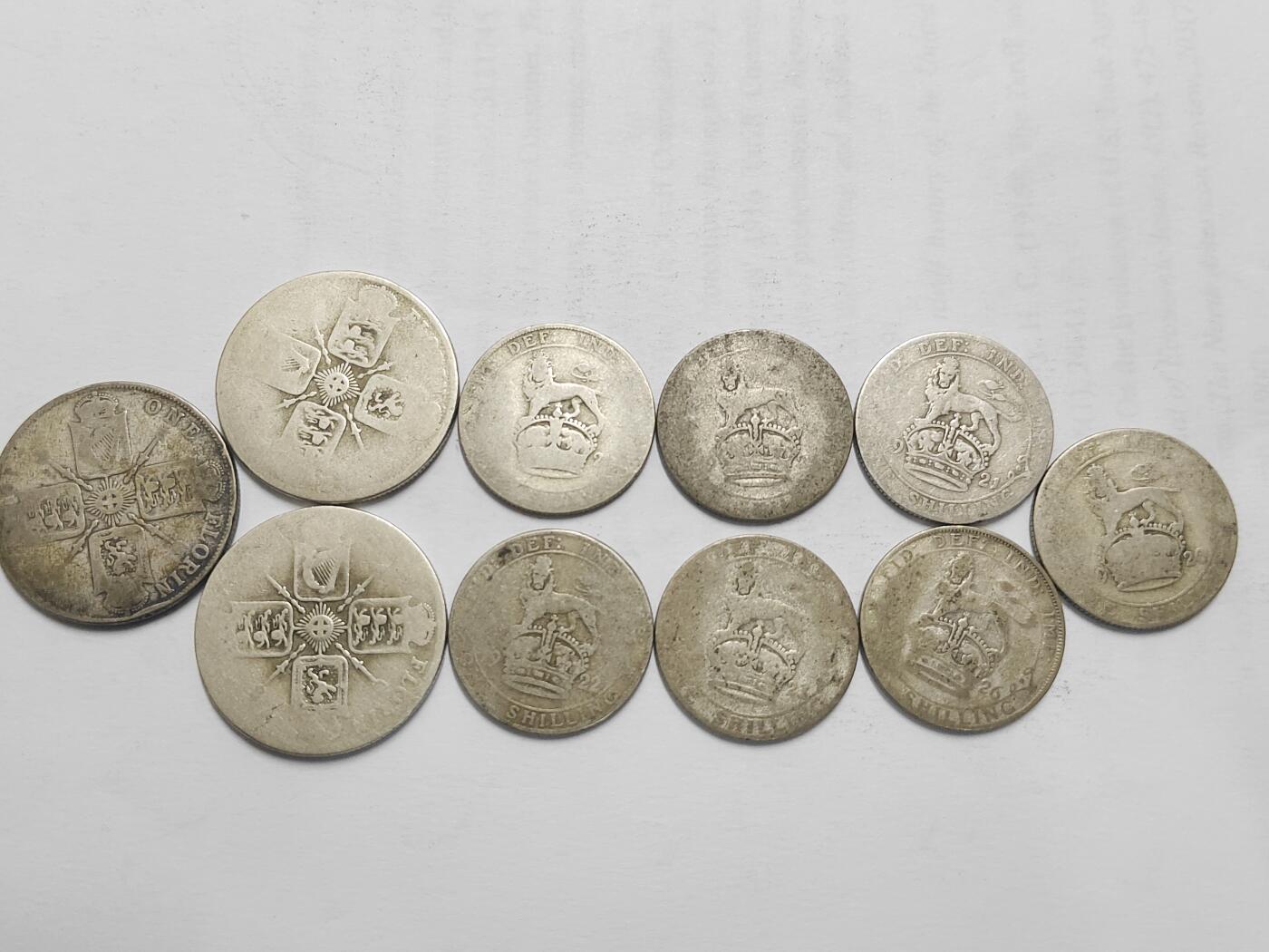 英国乔治五世弗洛林、先令