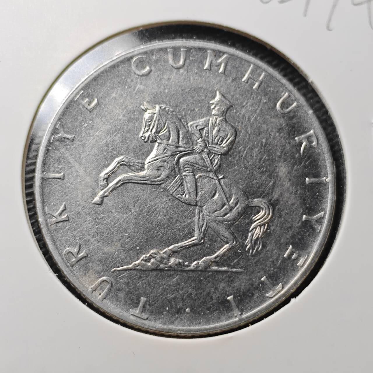 KK钱币收藏小铺  第362场  2月预留时间 周末发货  1975土耳其5里拉