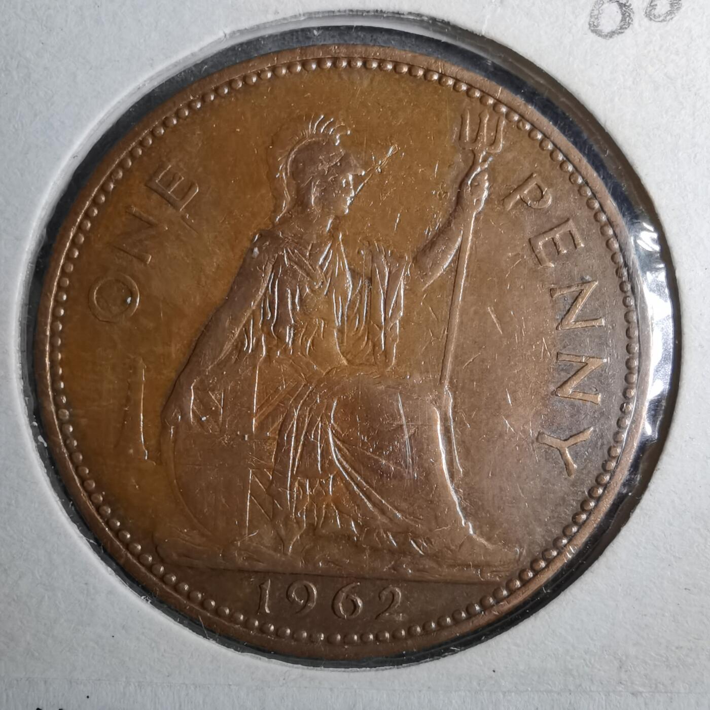 沼泽如烟--第888场 英国1962年1便士