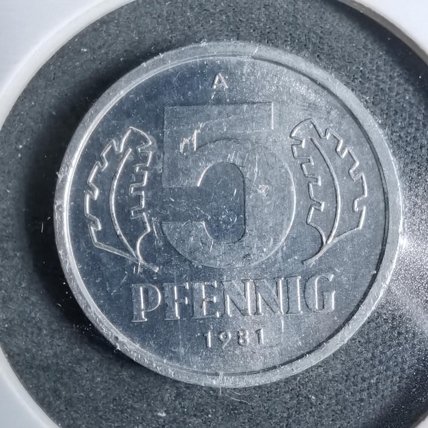 沼泽如烟--第889场 东德1981年5芬尼