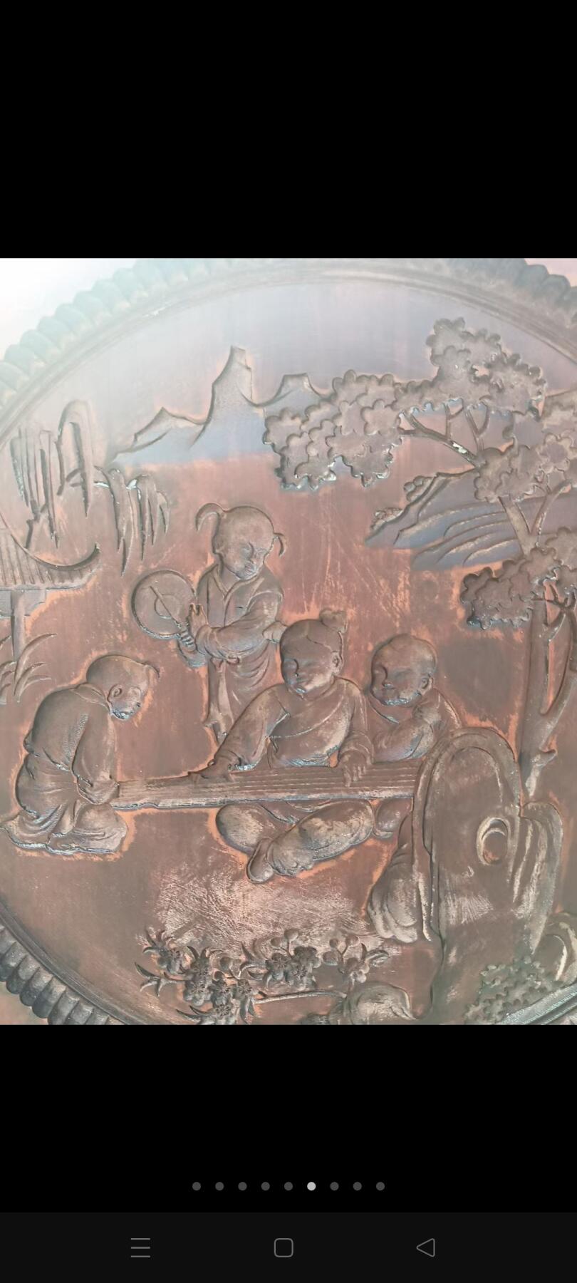 一木整挖的人物磨具摆件，尺寸50见方