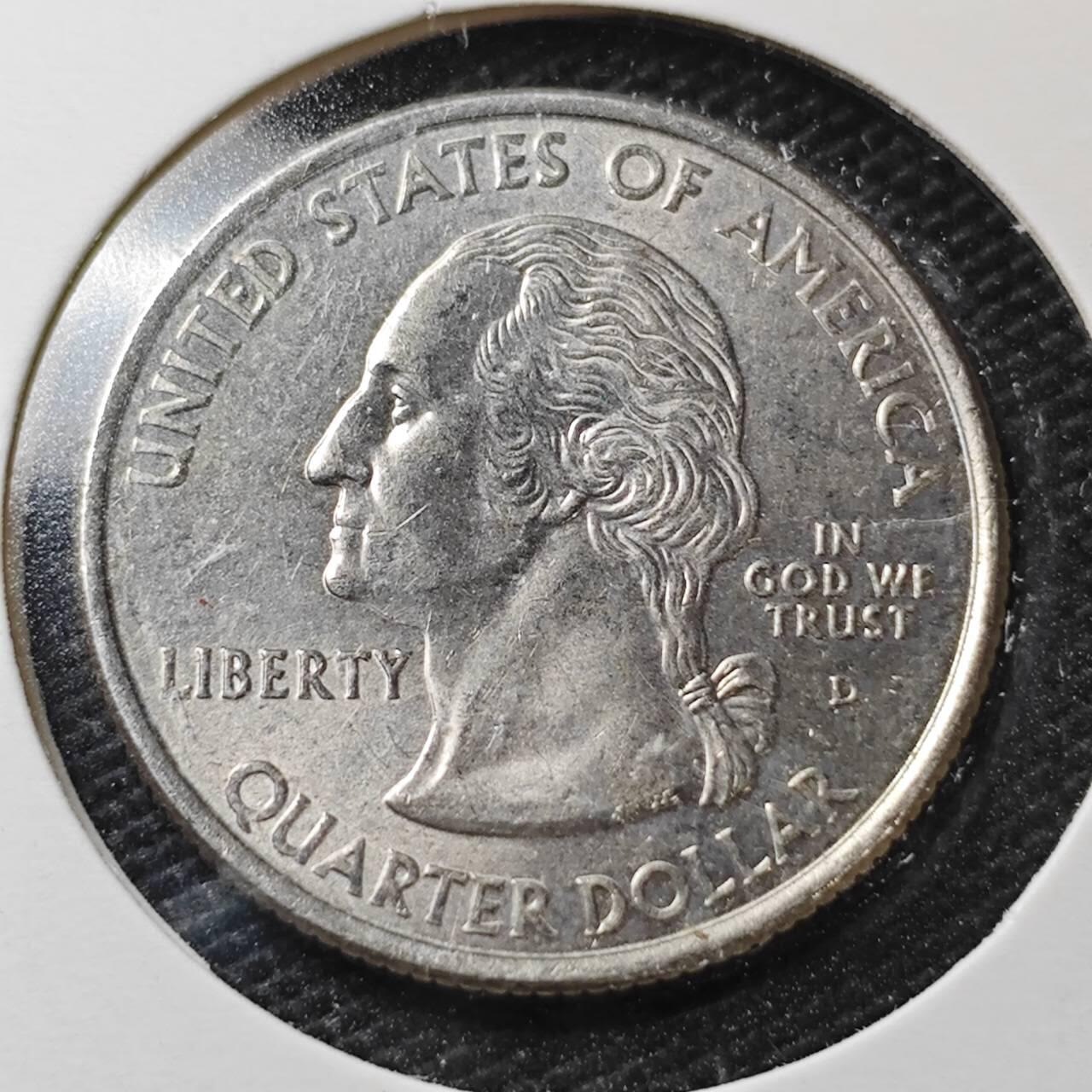 KK钱币收藏小铺  第362场  2月预留时间 周末发货  美国25分纪念币好品