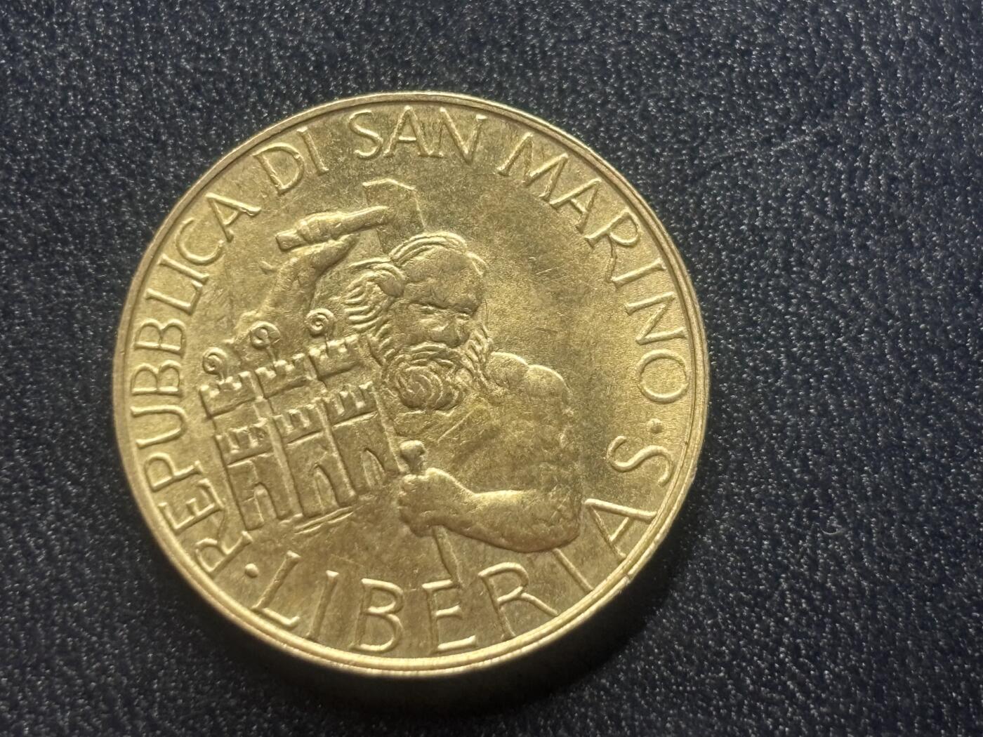 邮泉阁限时拍卖第三十四场 圣马力诺、梵蒂冈、意大利硬币专场（硬币在国外。请付邮费6元。） 圣马力诺1994年200里拉