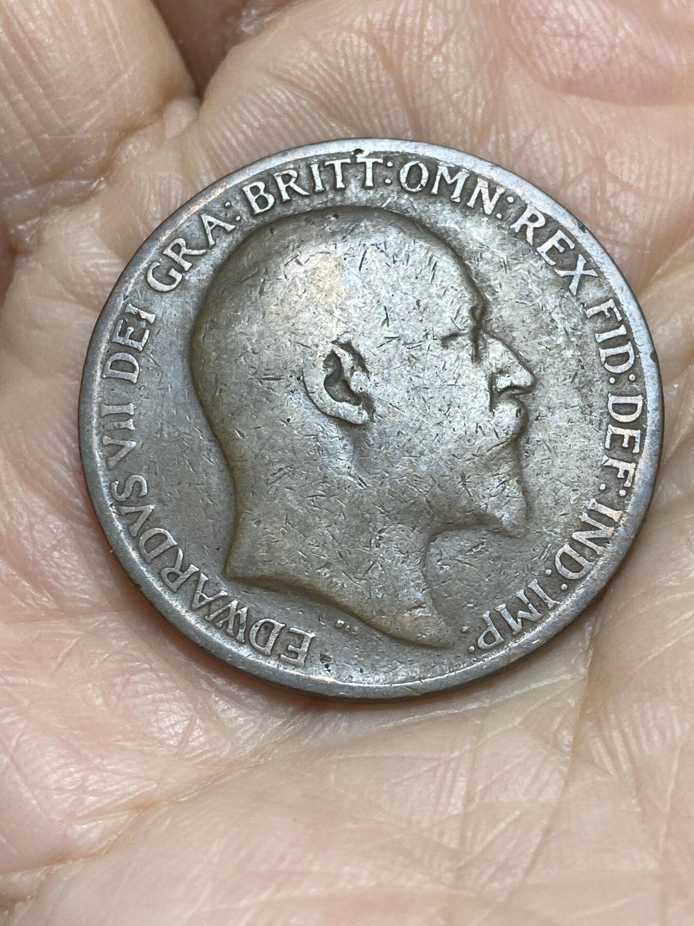 2025年第一百二十一场(总第一百四十七场）外国好品散币(免佣金) 英国🇬🇧1910年1便士(爱德华七世时期)