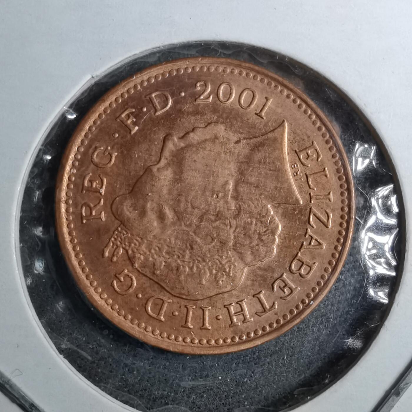 沼泽如烟--第888场 英国2001年1便士