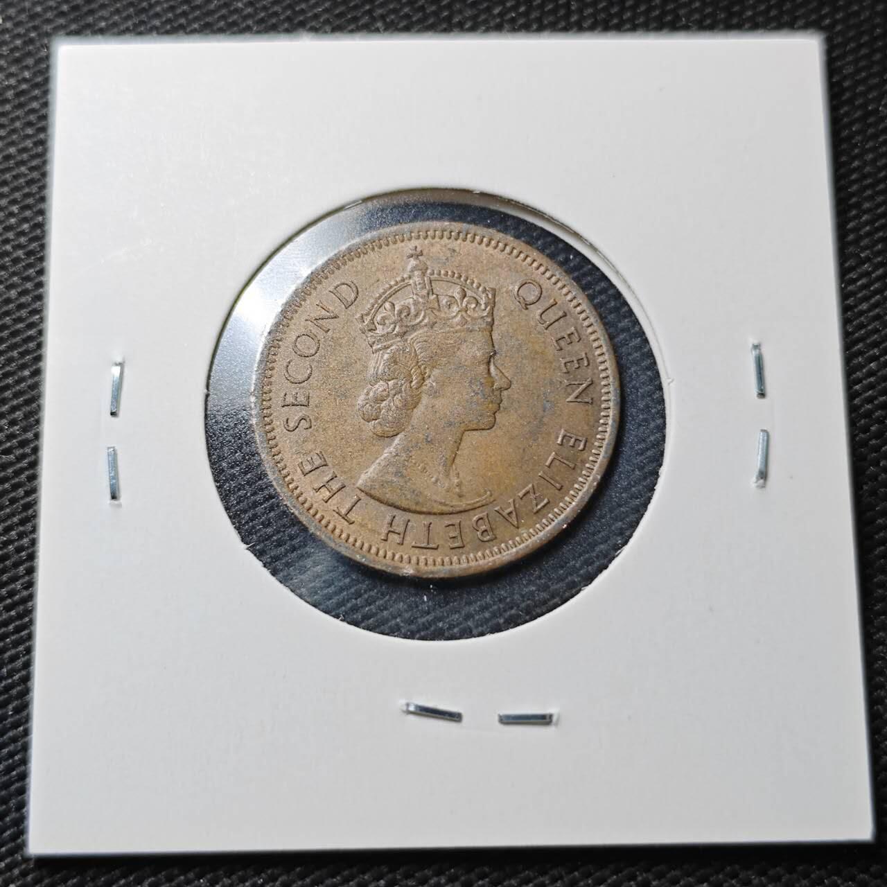 KK钱币收藏小铺  第362场  2月预留时间 周末发货  1969英属毛里求斯2分