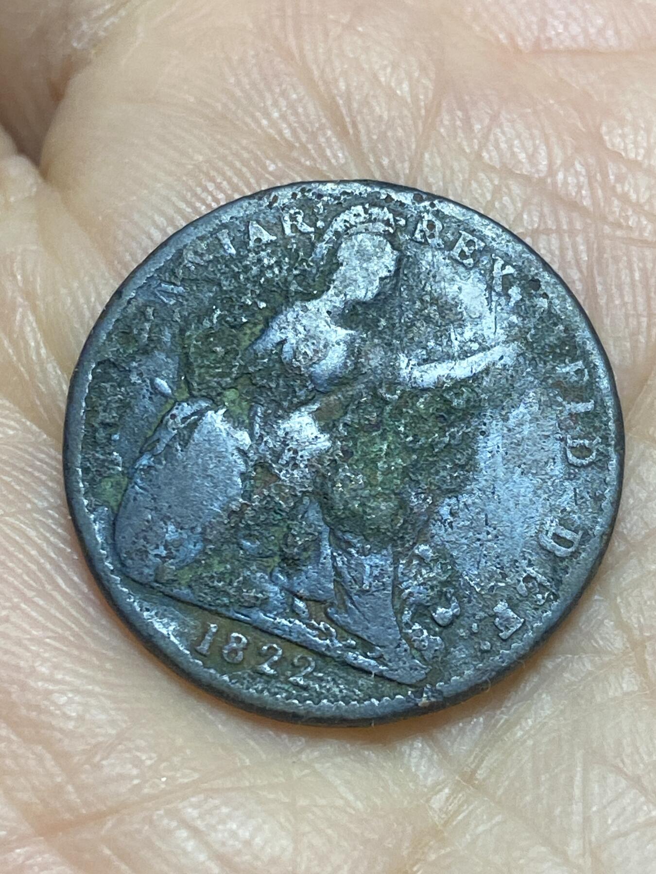 2025年第一百二十一场(总第一百四十七场）外国好品散币(免佣金) 英国🇬🇧1822年1法新(乔治四世时期)