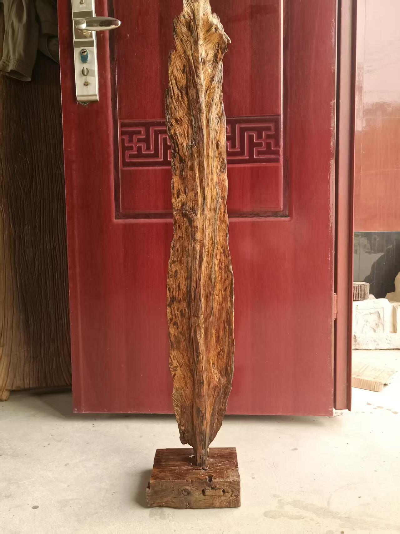 精美琥珀木树叶摆件，油性十足，寓意“千秋大业”，是民宿，茶空间侘寂风装修摆放佳品