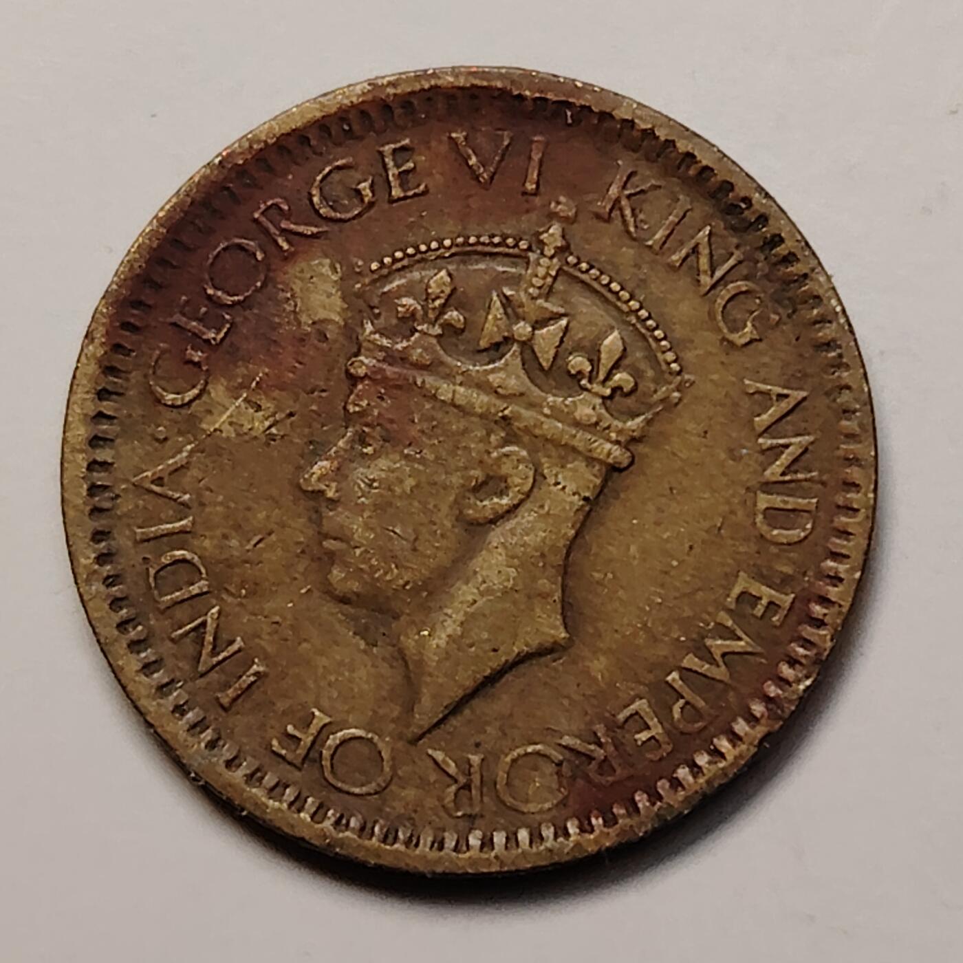 布加迪🐬～世界钱币(上海)🌾第 256 期 /  各国套币和散币 锡兰 1943年 25分