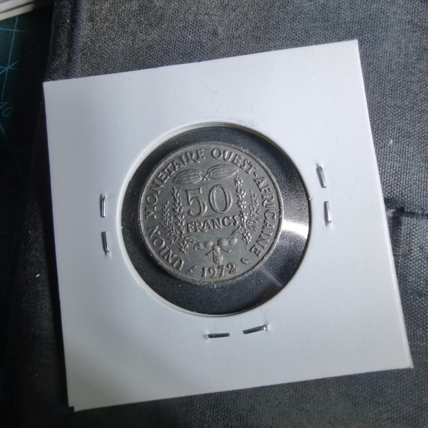 沼泽如烟--第889场 西非1972年50法郎