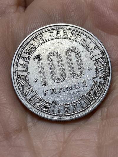 2025年第一百二十一场(总第一百四十七场）外国好品散币(免佣金) - 刚果1971年100法郎