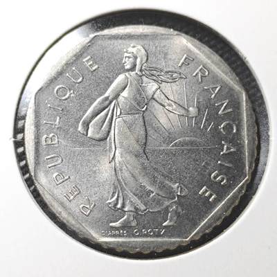 KK钱币收藏小铺  第362场  2月预留时间 周末发货 -  法国2法郎播种女神