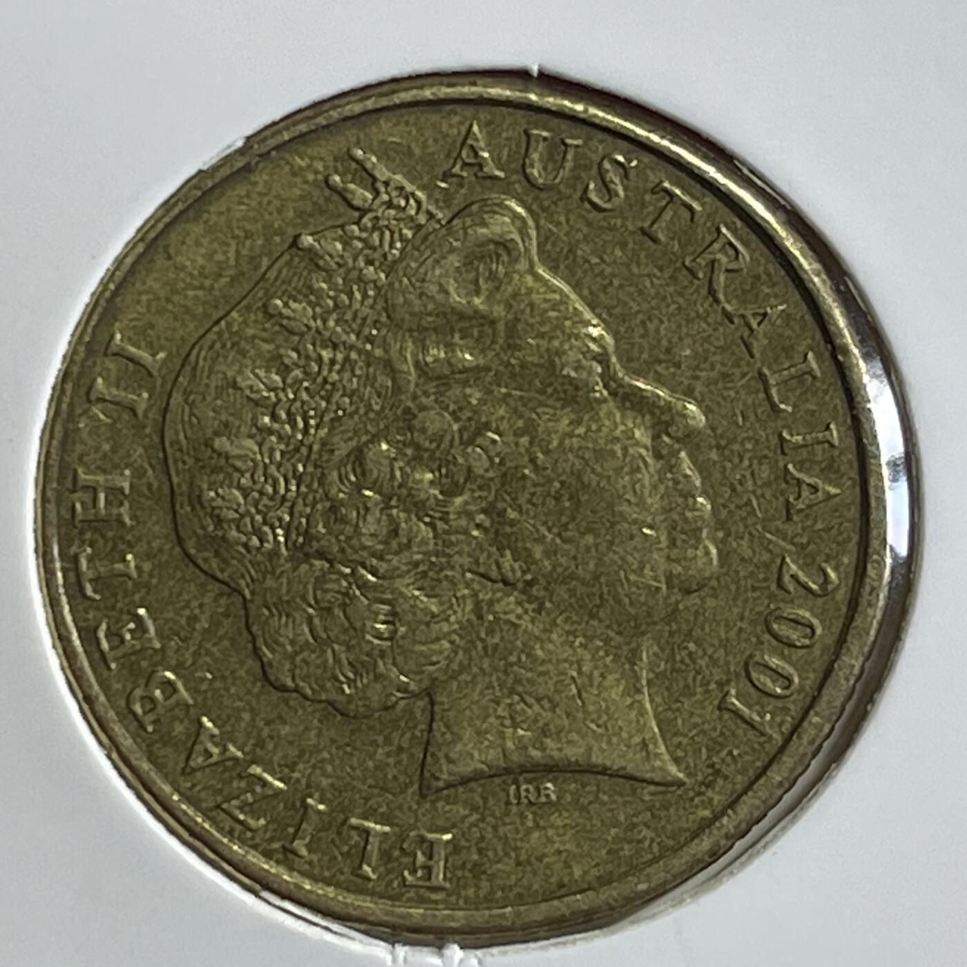 【澳大利亚硬币】限时专场 2001年 澳大利亚庆祝联邦成立100周年1元流通纪念币一枚