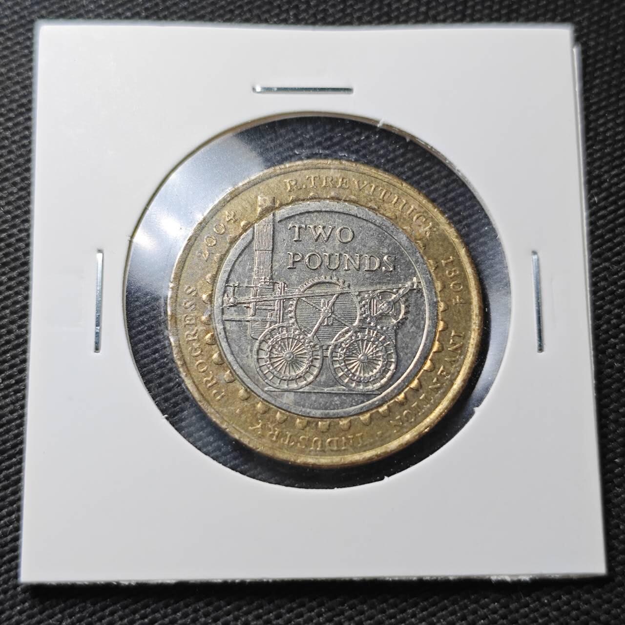 KK钱币收藏小铺  第362场  2月预留时间 周末发货  英国2镑双色币