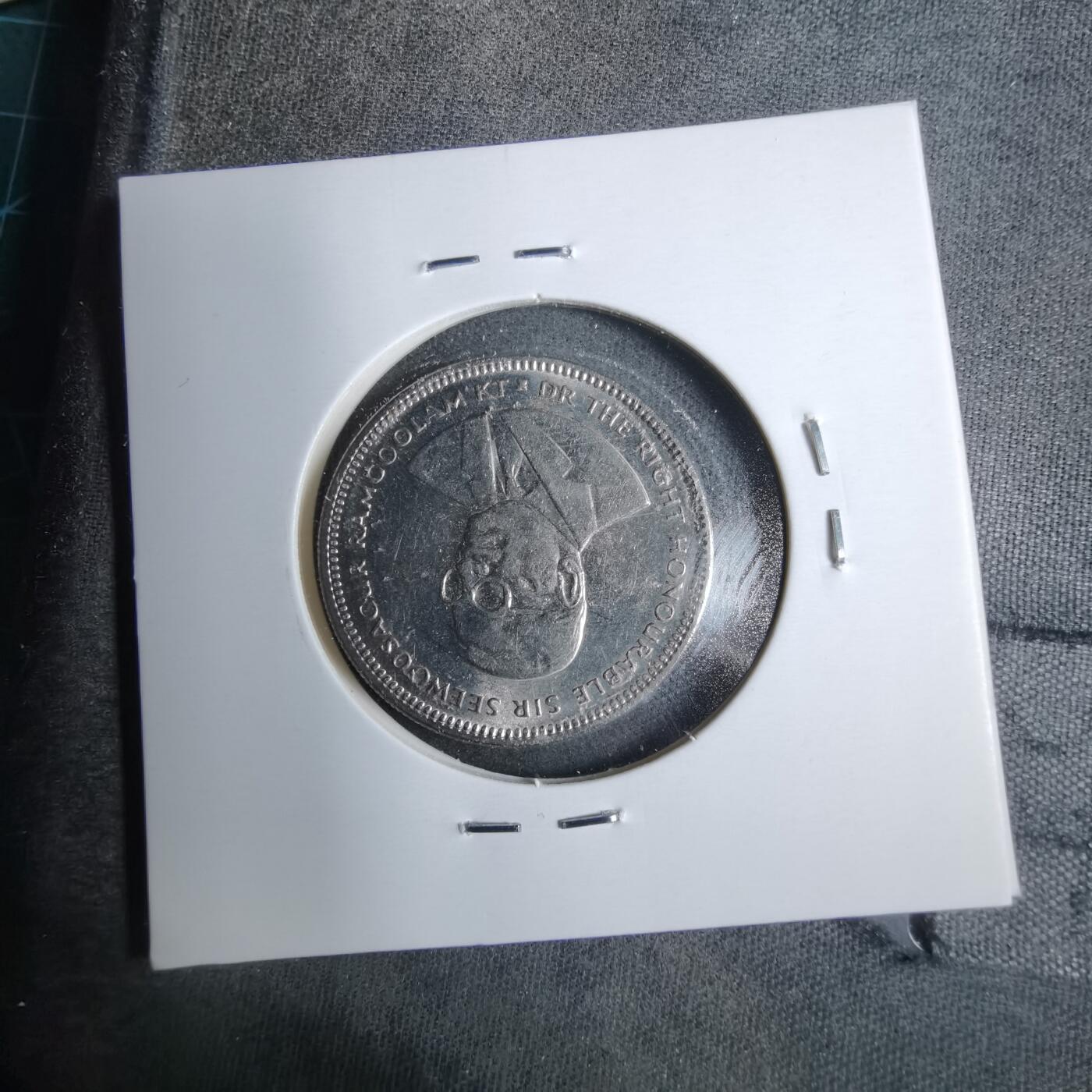 沼泽如烟--第889场 毛里求斯1987年半卢比