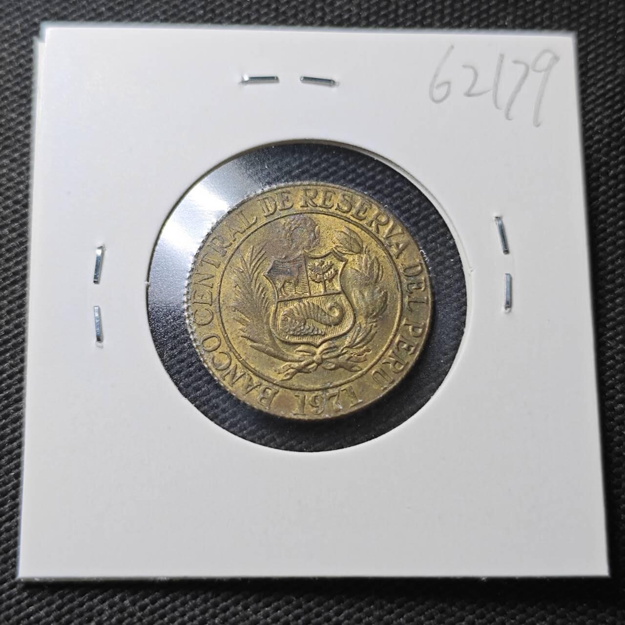 KK钱币收藏小铺  第362场  2月预留时间 周末发货  秘鲁1/2索尔铜币