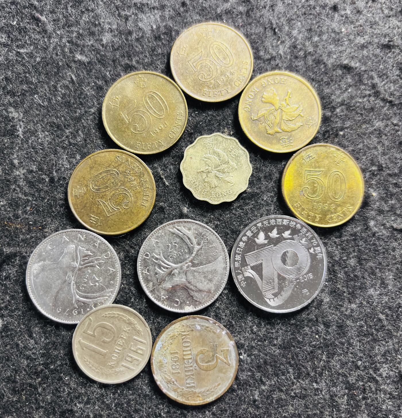 文馨钱币收藏第 278 场，银元，纸币，铜章场 长期接收代拍品 香港，苏联，加拿大，中国抗战纪念钞一组