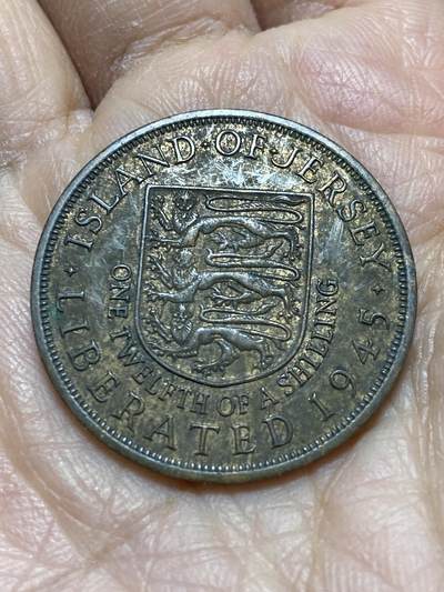 2025年第一百二十一场(总第一百四十七场）外国好品散币(免佣金) - 英属泽西岛🇯🇪1954年1/12先令(1945年二战胜利纪念币)