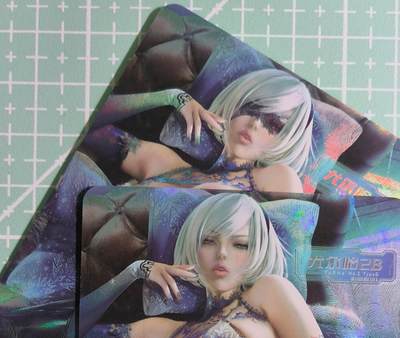 C先生卡牌 第15期 元集纪·刷子签·罐儿签·毒瘤签(持续收拍品中...) - 【彩闪】冰狗卡牌《尤尔哈2B》双服饰 艺术卡