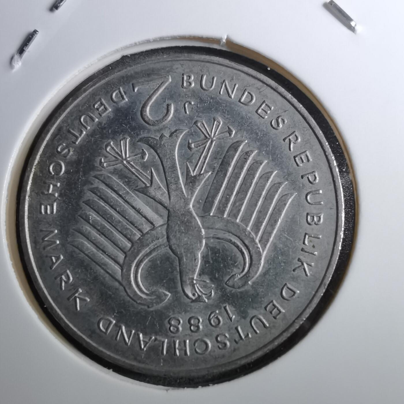 沼泽如烟--第888场 德国1988年2马克