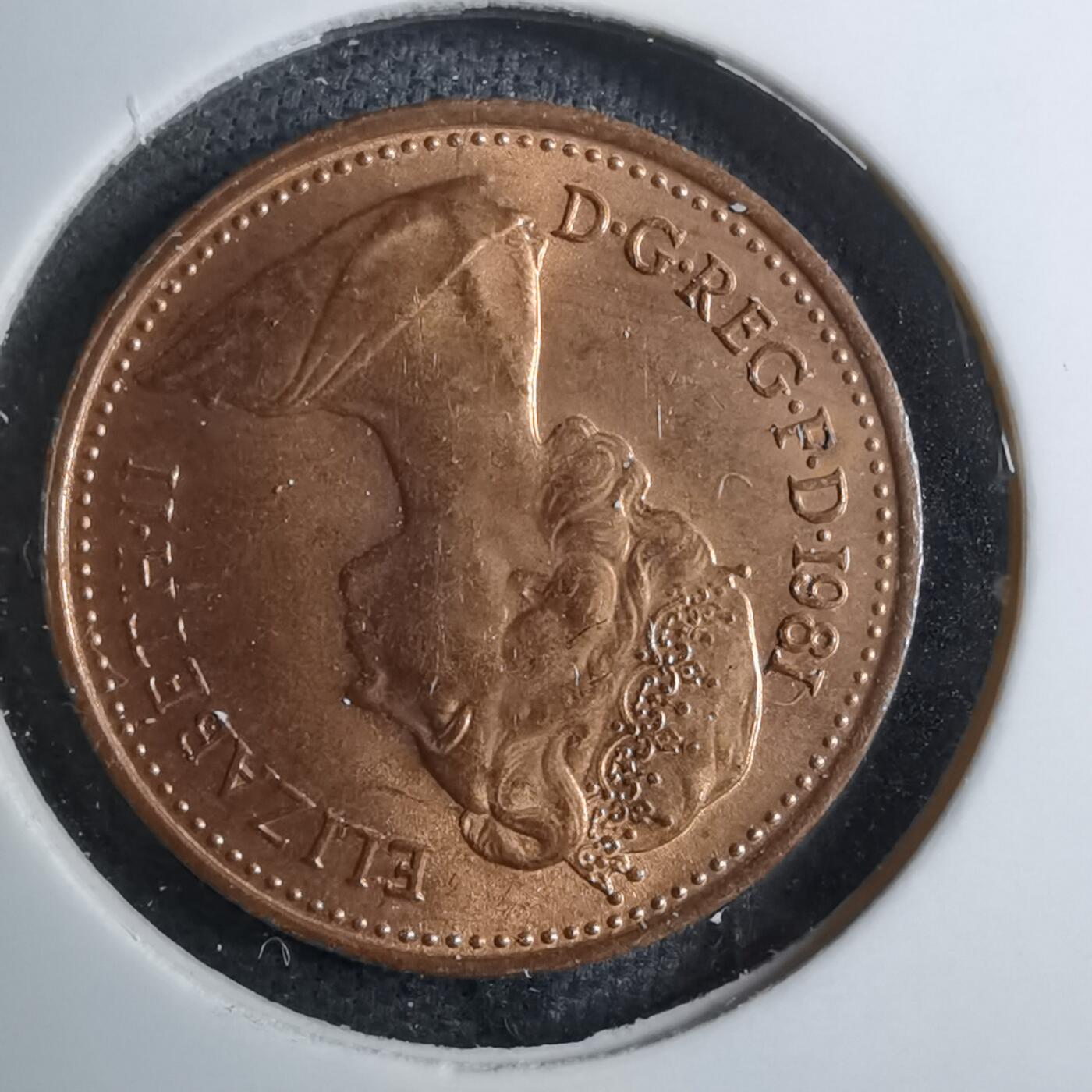 沼泽如烟--第888场 英国1981年半便士