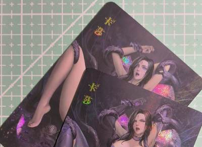 C先生卡牌 第15期 元集纪·刷子签·罐儿签·毒瘤签(持续收拍品中...) - 【纱布闪】冰狗卡牌《卡莎》双服饰 艺术卡