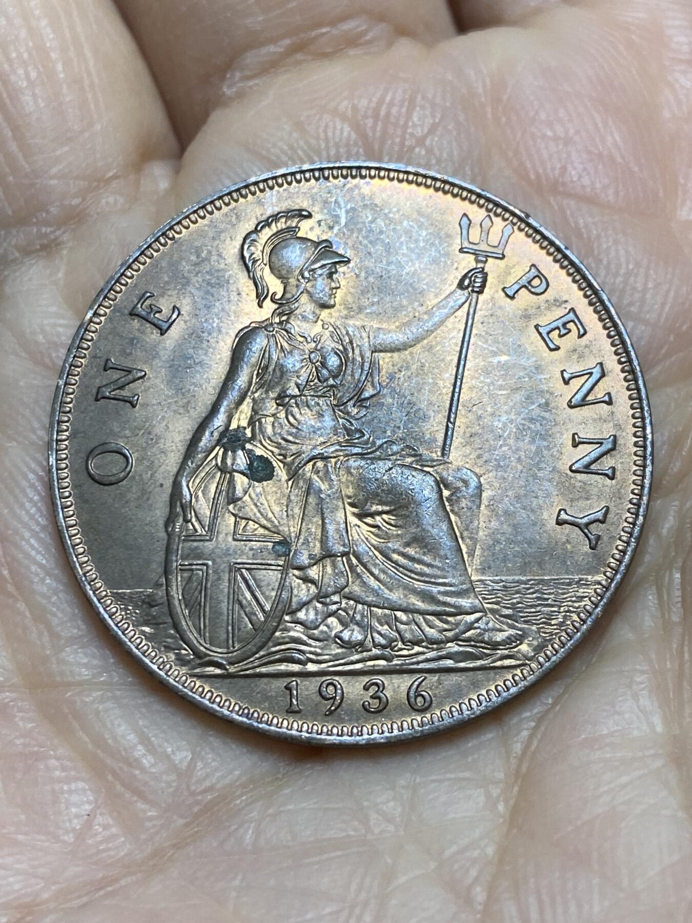 2025年第一百二十一场(总第一百四十七场）外国好品散币(免佣金) 英国🇬🇧1936年1便士(乔治五世逝世年，第三版关门年)