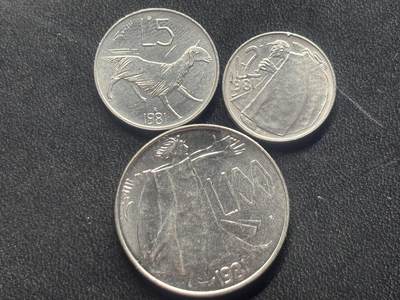 邮泉阁限时拍卖第三十四场 圣马力诺、梵蒂冈、意大利硬币专场（硬币在国外。请付邮费6元。） - 圣马力诺1981年3枚