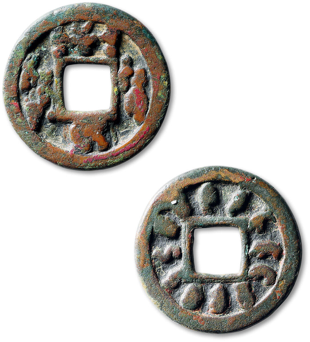 泓盛2025年秋季拍卖会 古泉 早期一母九子背十二生肖图花钱一枚，直径：42.8mm，图案基本清晰，包浆温润熟美，古泉园地 美82（2419732987）