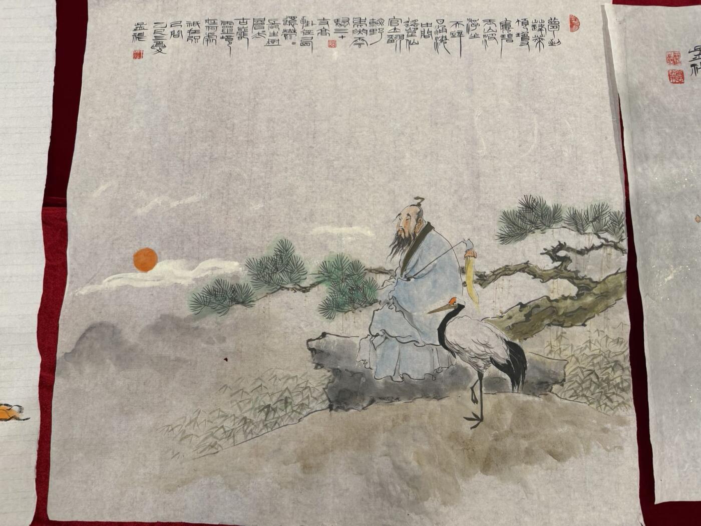 大连首届红藏暨第十一届全国连交会 连环画拍卖 2025 王孟褆手绘画 仙人图 4尺