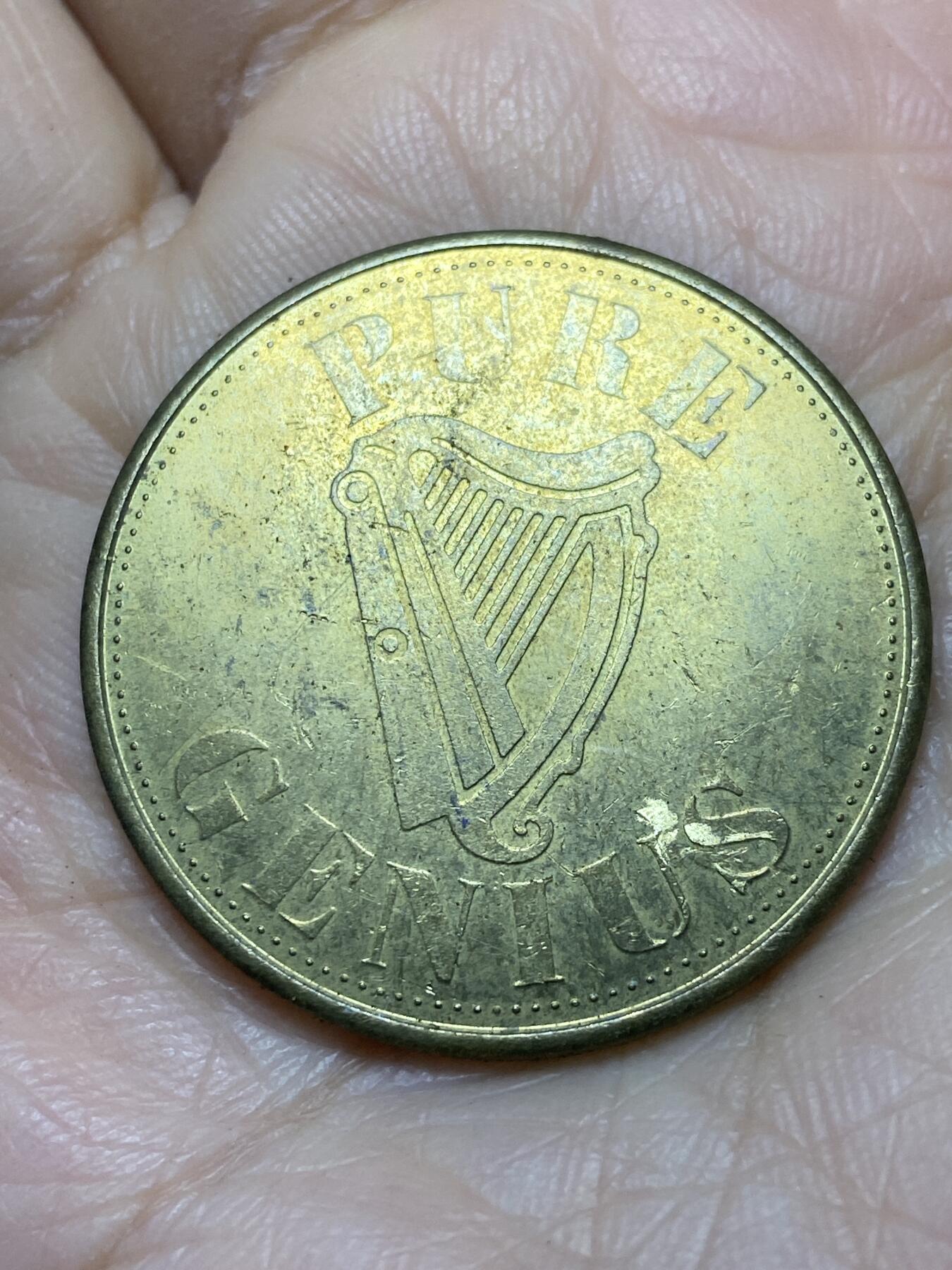 2025年第一百二十一场(总第一百四十七场）外国好品散币(免佣金) 爱尔兰🇮🇪代币(爱尔兰健力士啤酒兑换代币，可兑换1品脱生啤)